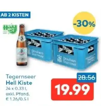 T&G Tegernseer Hell Kiste Angebot