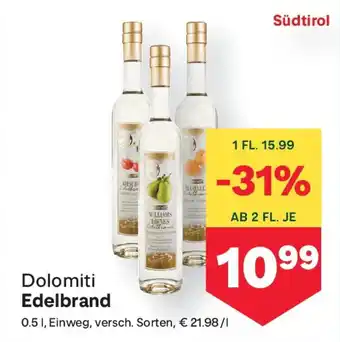 MPreis Dolomiti Edelbrand Angebot