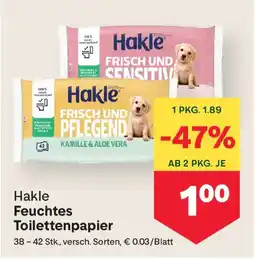 MPreis Hakle feuchtes toilettenpapier Angebot
