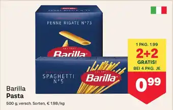 MPreis Barilla Pasta Angebot