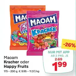 MPreis Maoam kracher oder happy fruits Angebot