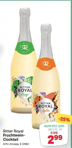 MPreis Ritter royal fruchtwein- cocktail Angebot
