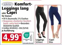 Norma Ellenor komfort- leggings lang oder capri für Damen Angebot