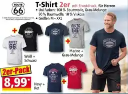 Norma T-shirt 2er mit frontdruck, für herren Angebot