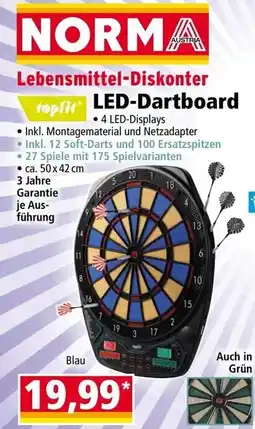 Norma Lebensmittel-diskonter led-dartboard Angebot