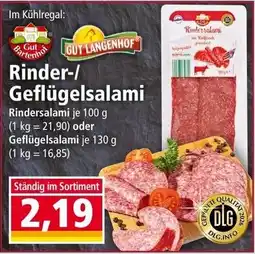 Norma Rinder geflügelsalami Angebot