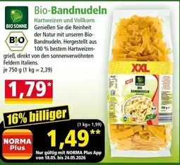 Norma Bio-bandnudeln hartweizen und vollkorn Angebot
