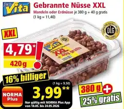 Norma Gebrannte nüsse xxl mandeln oder erdnüsse Angebot