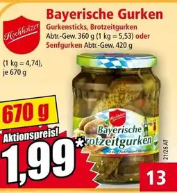 Norma Bayerische Gurken Angebot