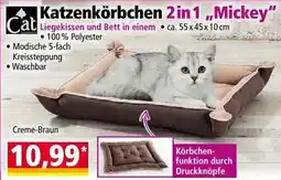 Norma Katzenkörbchen 2 in 1 mickey Angebot
