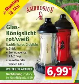 Norma Glas- Königslicht rot/weiß Angebot
