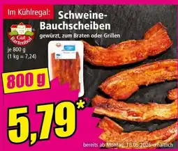 Norma Schweine- Bauchscheiben Angebot