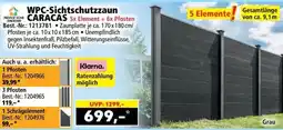 Norma WPC-Sichtschutzzaun caracas Angebot