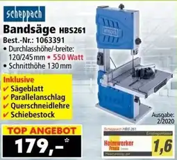 Norma Bandsäge hbs261 Angebot