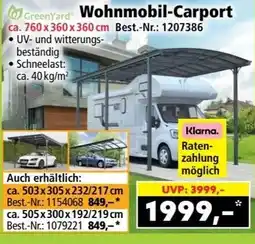 Norma GreenYard Wohnmobil-Carport Angebot