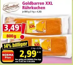 Norma Goldbarren xxl rührkuchen Angebot
