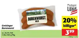 Nah&Frisch Greisinger burenwurst Angebot