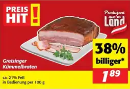 Nah&Frisch Greisinger kümmelbraten Angebot