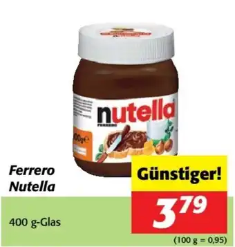 Nah&Frisch Ferrero Nutella Angebot