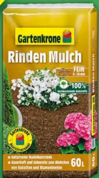 Garten Krone Rindenmulch
