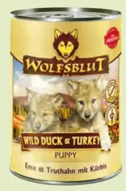 Hagebau Wolfsblut Hundenassnahrung Wild Duck + Turkey Puppy Angebot