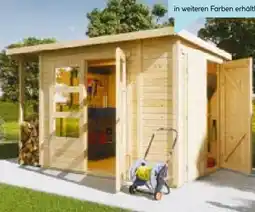Hellweg Gartenhaus Kombi Pultdach Angebot