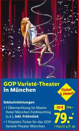 Lidl Reisen GOP Varieté-Theater in München Angebot