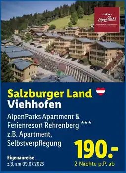 Lidl Reisen Salzburger Land Viehhofen Angebot