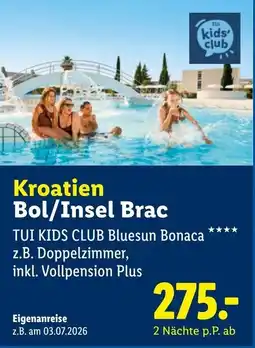 Lidl Reisen Kroatien Bol/Insel Brac Angebot