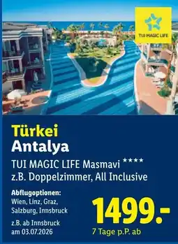 Lidl Reisen Türkei Antalya Angebot