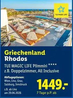 Lidl Reisen Griechenland Rhodos Angebot