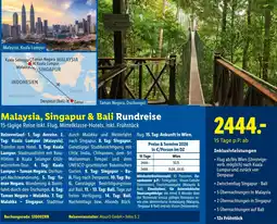 Lidl Reisen Malaysia, Singapur & Bali Rundreise Angebot