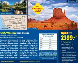 Lidl Reisen USA Westen Rundreise Angebot