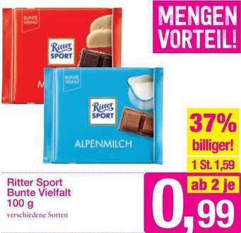 Sutterlüty Ritter Sport Bunte Vielfalt 100g Angebot