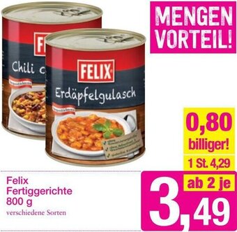 Sutterlüty Felix Fertiggerichte 800g Angebot
