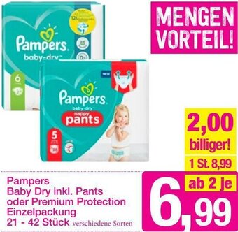 Sutterlüty Pampers Baby Dry Inkl. Pants Oder Premium Protection Einzelpackung Angebot