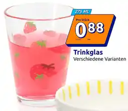 Action Trinkglas Angebot