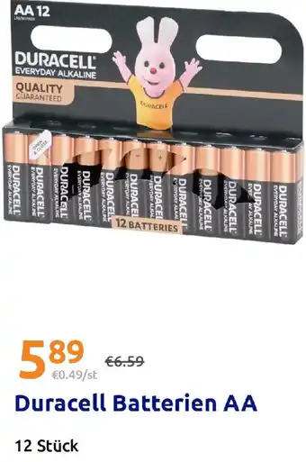Action Duracell Batterien AA Angebot