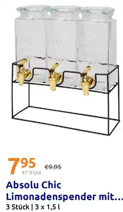 Action Absolu Chic Limonadenspender mit... Angebot