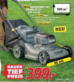 Zgonc Akku-Rasenmäher Set ENVIRO EG755 60 V Angebot