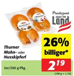 Nah&Frisch Thurner mohn- oder nusskipferl Angebot