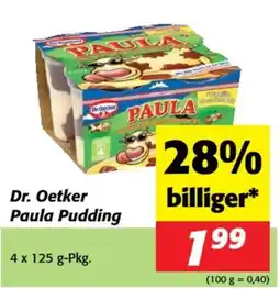 Nah&Frisch Dr. Oetker Paula Pudding Angebot