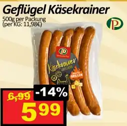 Wurstico Geflügel Käsekrainer Angebot