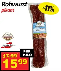 Wurstico Rohwurst Angebot