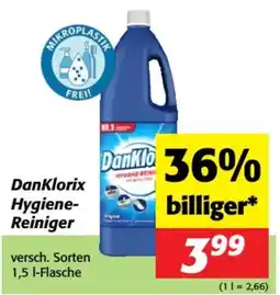 Nah&Frisch DanKlorix Hygiene- Reiniger Angebot