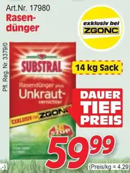 Zgonc Rasendünger Angebot