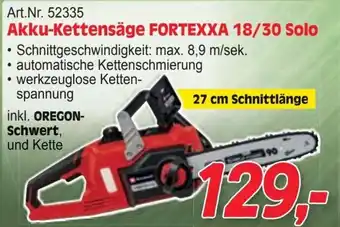 Zgonc Akku-Kettensäge FORTEXXA 18/30 Solo Angebot