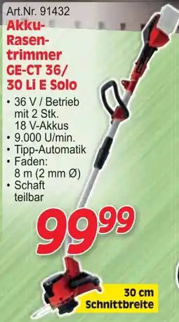 Zgonc Akku- Rasen- trimmer GE-CT 36/ 30 Li E Solo Angebot