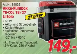 Zgonc Akku-Kühlbox TE-COL 18/27 Angebot