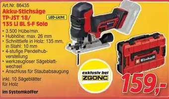 Zgonc Akku-Stichsäge TP-JST 18/ 135 Li BL S-F Solo Angebot